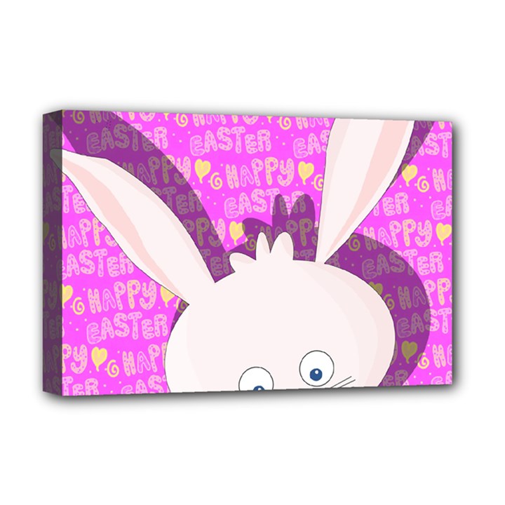 Easter bunny  Deluxe Canvas 18  x 12  