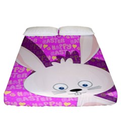 Easter Bunny  Fitted Sheet (california King Size)