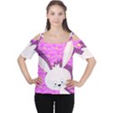 Easter bunny  Women s Cutout Shoulder Tee View1