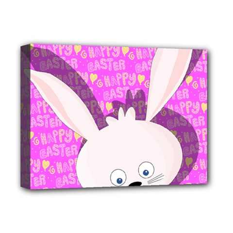 Easter Bunny  Deluxe Canvas 16  X 12   by Valentinaart