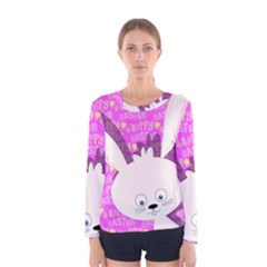 Easter Bunny  Women s Long Sleeve Tee