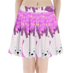 Easter Bunny  Pleated Mini Skirt by Valentinaart