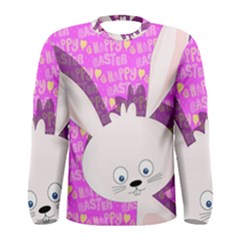 Easter Bunny  Men s Long Sleeve Tee by Valentinaart