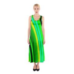 Multi Colorful Radiant Background Sleeveless Maxi Dress by Nexatart