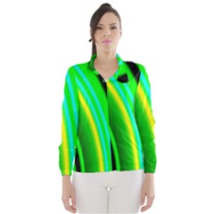 Multi Colorful Radiant Background Wind Breaker (women) by Nexatart