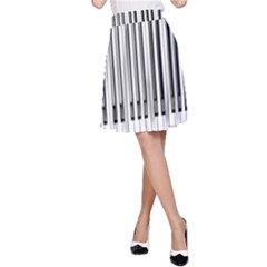 Abstract Piano Keys Background A-line Skirt by Nexatart