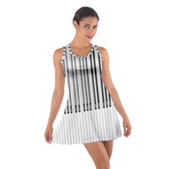 Abstract Piano Keys Background Cotton Racerback Dress by Nexatart