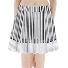 Abstract Piano Keys Background Pleated Mini Skirt by Nexatart