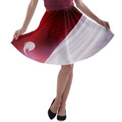 Dreamworld Studio 2d Illustration Of Beautiful Studio Setting A-line Skater Skirt by Nexatart