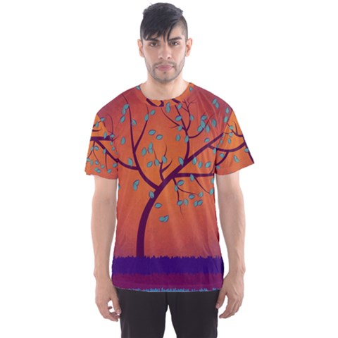 Beautiful Tree Background Men s Sport Mesh Tee by Nexatart