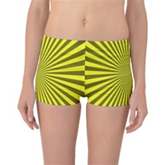 Sunburst Pattern Radial Background Boyleg Bikini Bottoms by Nexatart