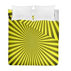 Sunburst Pattern Radial Background Duvet Cover Double Side (full/ Double Size) by Nexatart