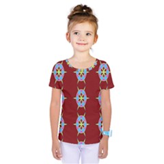 Geometric Seamless Pattern Digital Computer Graphic Kids  One Piece Tee