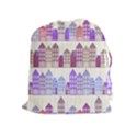 Houses City Pattern Drawstring Pouches (Extra Large) View1