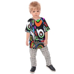 Background Balls Circles Kids  Raglan Tee