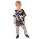 Background Balls Circles Kids  Raglan Tee View1