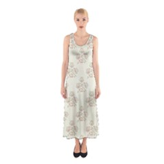 Seamless Floral Pattern Sleeveless Maxi Dress by TastefulDesigns