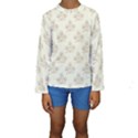 Seamless Floral Pattern Kids  Long Sleeve Swimwear View1