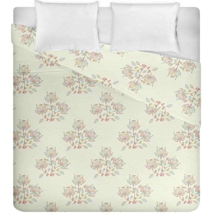 Seamless Floral Pattern Duvet Cover Double Side (King Size)