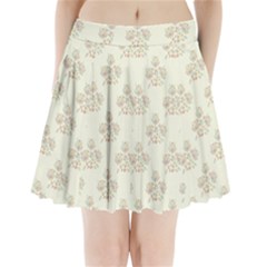 Seamless Floral Pattern Pleated Mini Skirt by TastefulDesigns