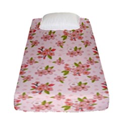 Beautiful Hand Drawn Flowers Pattern Fitted Sheet (single Size)