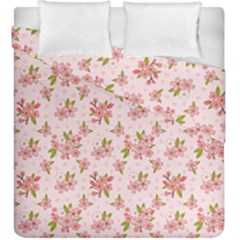 Beautiful Hand Drawn Flowers Pattern Duvet Cover Double Side (king Size) by TastefulDesigns