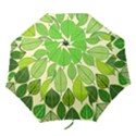 Leaves pattern design Folding Umbrellas View1