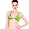 Leaves pattern design Bikini Top View1