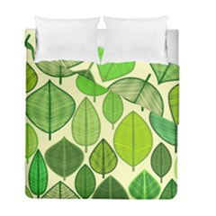 Leaves Pattern Design Duvet Cover Double Side (full/ Double Size) by TastefulDesigns