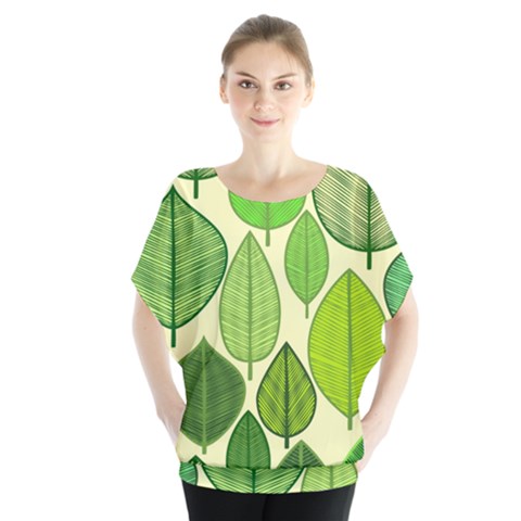 Leaves Pattern Design Blouse by TastefulDesigns