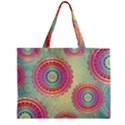 Abstract Geometric Wheels Pattern Zipper Mini Tote Bag View1