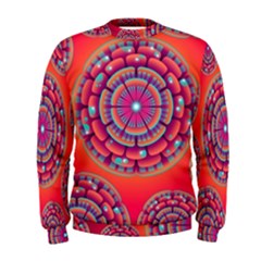 Pretty Floral Geometric Pattern Men s Sweatshirt by LovelyDesigns4U