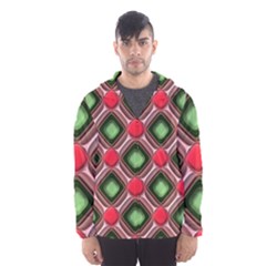 Gem Texture A Completely Seamless Tile Able Background Design Hooded Wind Breaker (men) by Nexatart