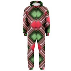 Gem Texture A Completely Seamless Tile Able Background Design Hooded Jumpsuit (men)  by Nexatart