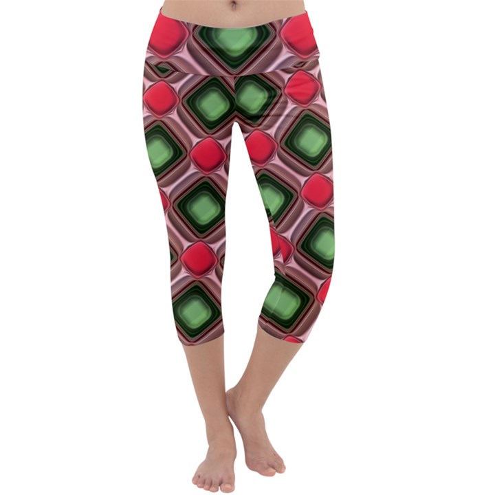 Gem Texture A Completely Seamless Tile Able Background Design Capri Yoga Leggings