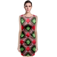 Gem Texture A Completely Seamless Tile Able Background Design Classic Sleeveless Midi Dress by Nexatart