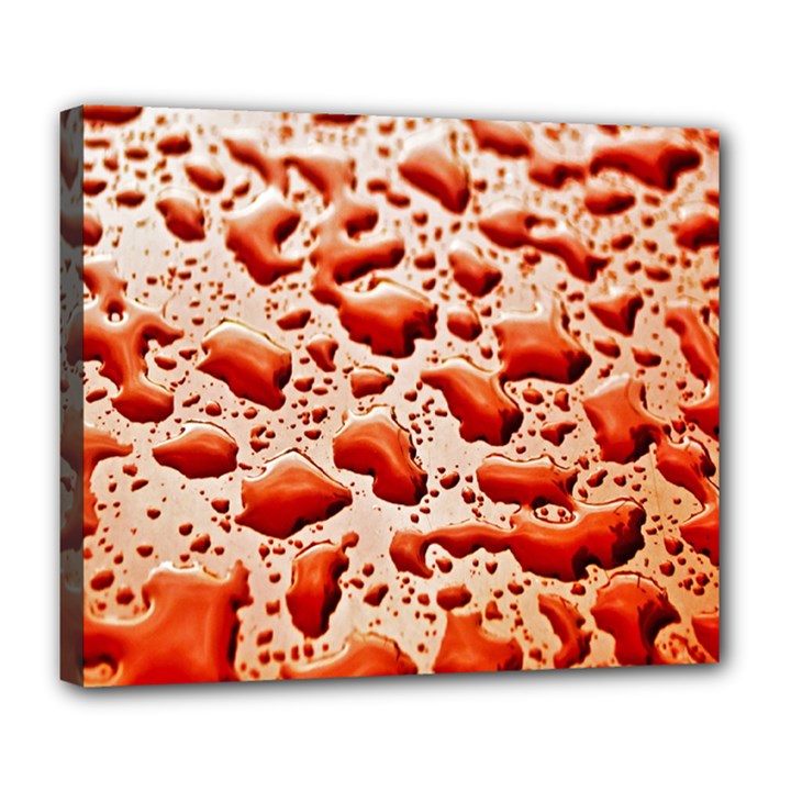 Water Drops Background Deluxe Canvas 24  x 20  