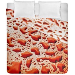 Water Drops Background Duvet Cover Double Side (california King Size)