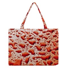 Water Drops Background Medium Zipper Tote Bag