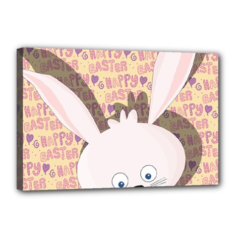 Easter Bunny  Canvas 18  X 12  by Valentinaart