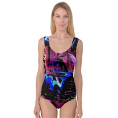 Abstract Artwork Of A Old Truck Princess Tank Leotard  by Nexatart