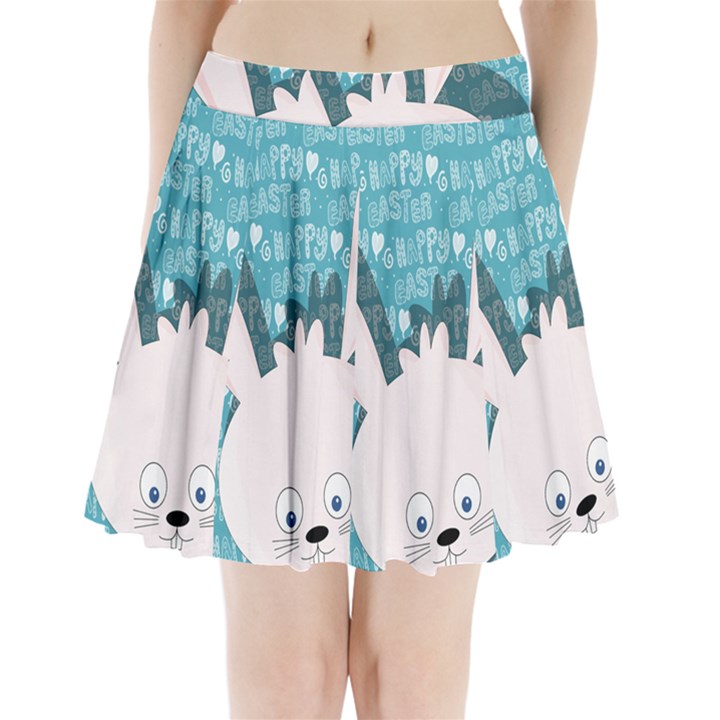 Easter bunny  Pleated Mini Skirt