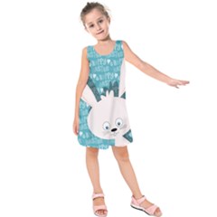 Easter Bunny  Kids  Sleeveless Dress by Valentinaart