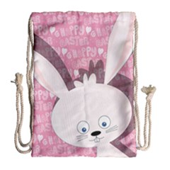 Easter Bunny  Drawstring Bag (large) by Valentinaart