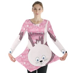 Easter Bunny  Long Sleeve Tunic  by Valentinaart