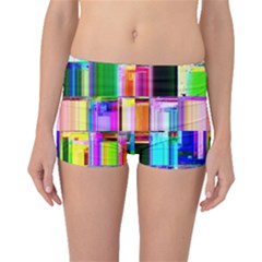 Glitch Art Abstract Boyleg Bikini Bottoms