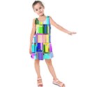 Glitch Art Abstract Kids  Sleeveless Dress View1