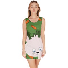 Easter Bunny  Sleeveless Bodycon Dress by Valentinaart