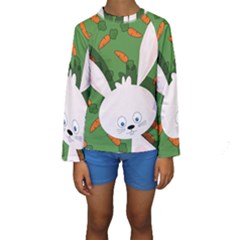 Easter Bunny  Kids  Long Sleeve Swimwear by Valentinaart