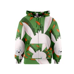 Easter Bunny  Kids  Zipper Hoodie by Valentinaart